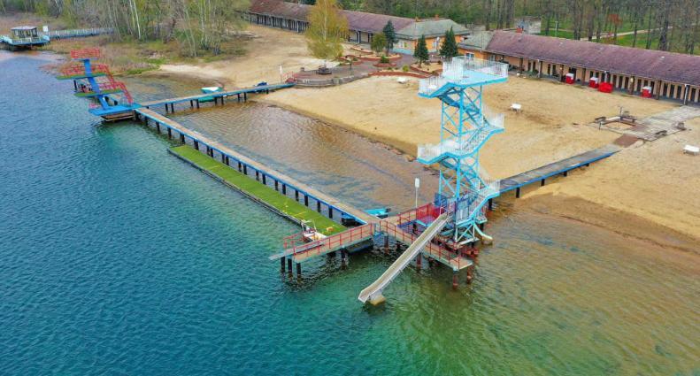 Finnhuette Strandbad Adria Dessau-Rosslau Dış mekan fotoğraf